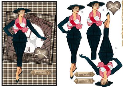 Special Lady Art Deco Clock