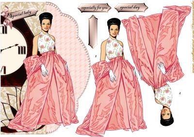 Special Lady Art Deco in Pink