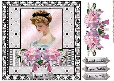 Vintage Girl French Style