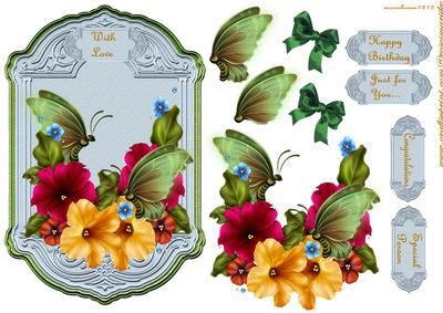 Topper Petunias and Butterflies