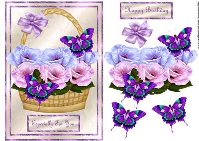 Basket Blossoms and Butterflies