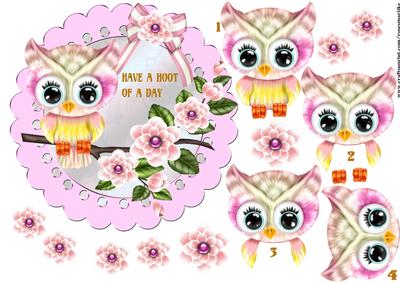 Have a Hoot of a Day Girl Card