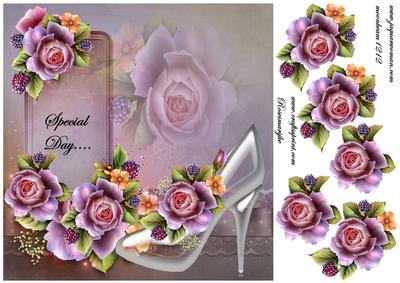 Cinderella Shoes English Roses