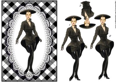 Lady in Black Leather