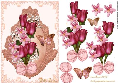 Roses Glory and Butterflie