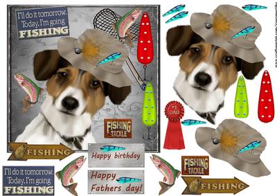 Male Card Going Fishing Humourous