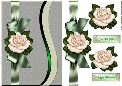 Classic Roses Satin Bow