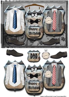 Men's Clothes Panel Birthday/dad