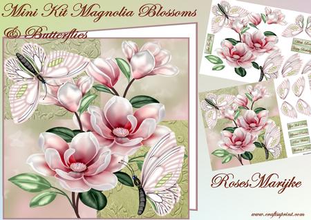 Mini Kit Magnolia Blossoms & Butterflies