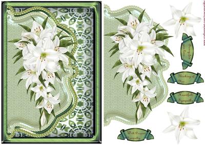Envelop Sympathy Lilies