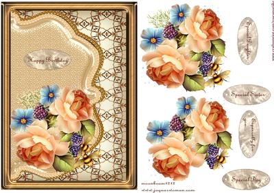 Envelop English Roses 3