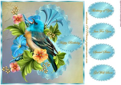Special Bird Topper and Tags 2