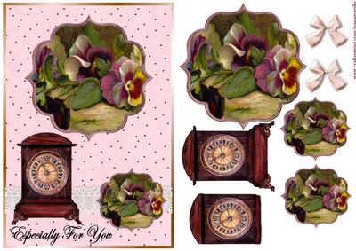 Vintage Pansies
