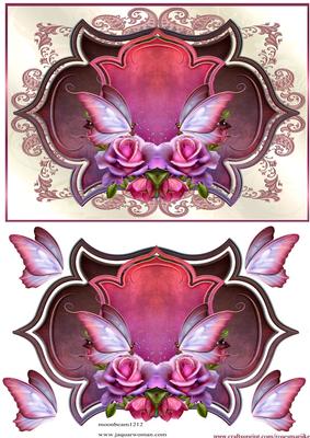 Beautiful Roses& Butterflies