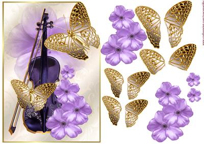 Corner Card Music and Flowers