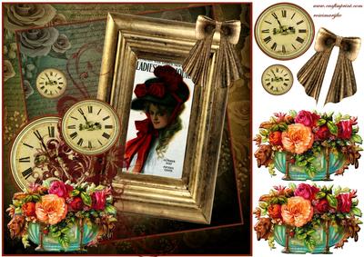 Vintage Lady in Antique Frame