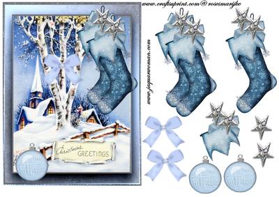 Christmas Vintage Snowscene