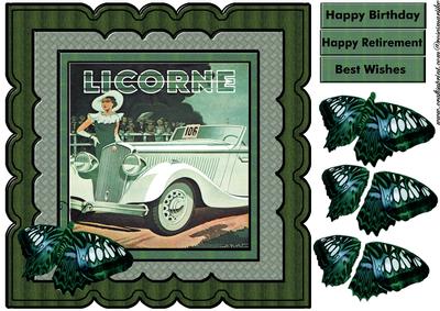 Scallop Topper Vintage Car