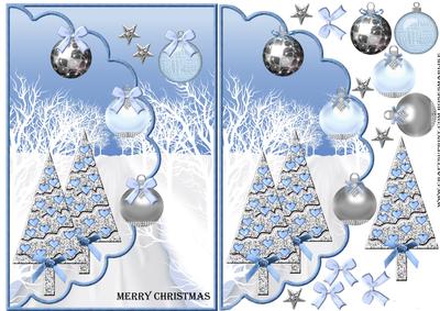 Envelop Christmas in Bleu