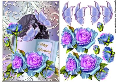 Roses and Butterflies Book