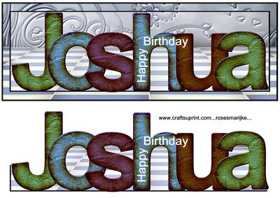 Large Dl Card Joshua