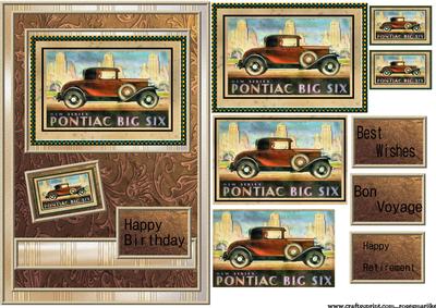 Male Card Pontiac Car Pyramids