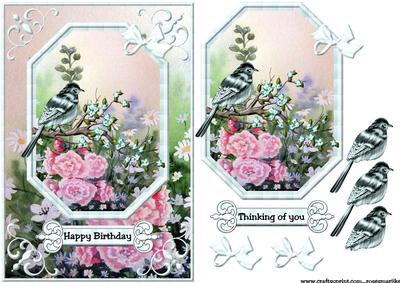 In the Garden - birthday& Thinking of You