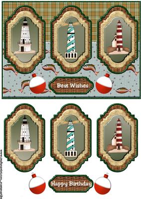 Panels Male Card Lighthouses