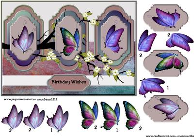 Panel Oriental Butterflies