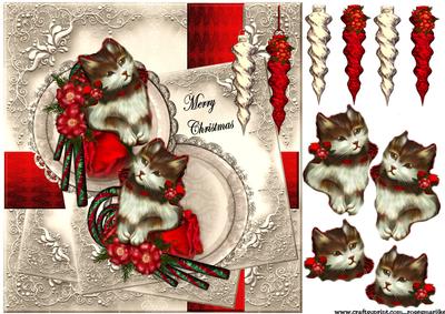 Vintage Kitten's Christmas