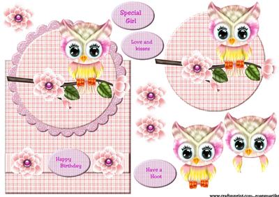 Over the Top Cute Owl in Pink