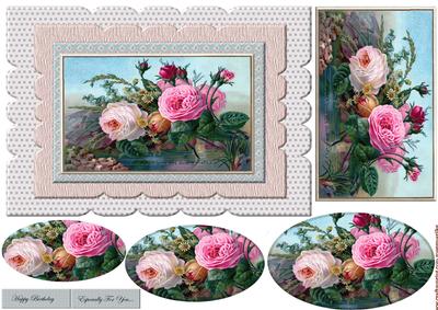 Scallop Vintage Roses