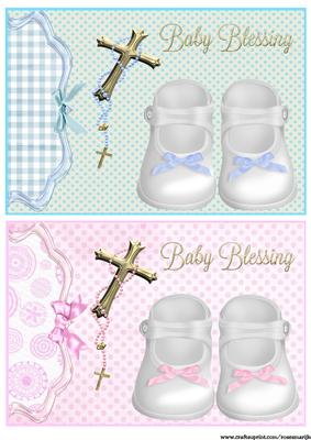 Baby Blessing Toppers Boy & Girl
