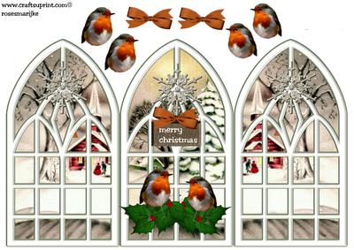 Trifold Robin's Christmas