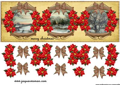 Large Dl Card Panels Snowy Village