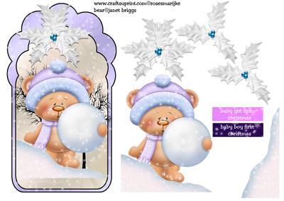 Tag Baby Boy& Girl First Christmas
