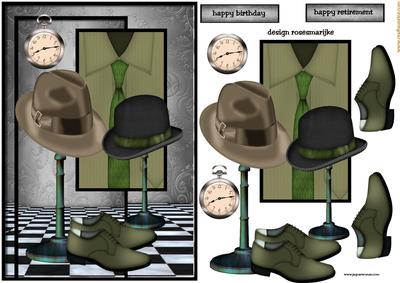 Male Card Shoes and Hats