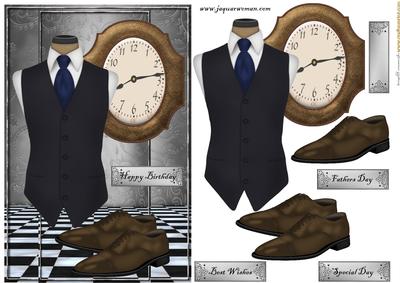 Male Card Gentlemans Clothes