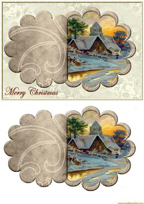 Flippin Out Vintage Christmas Church