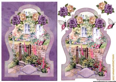 Antique Frame Rose Cottage