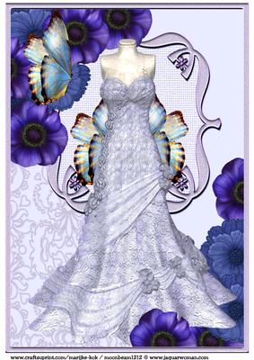 Beautiful Dress in Vintage Bleu A4