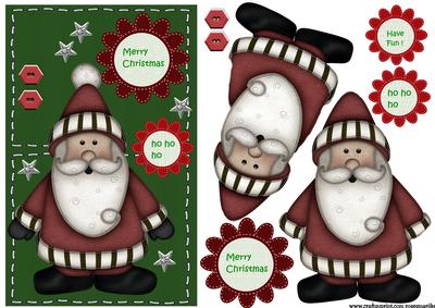Felt Santa Quick Card