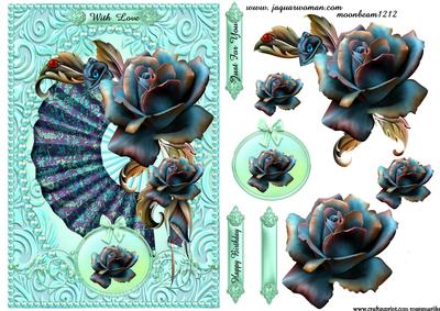 Oriental Roses & Fan