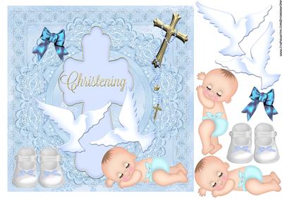 Anglaise Broderie Christening Baby Boy