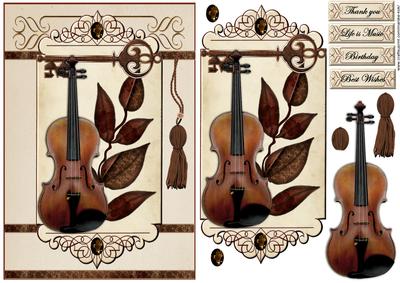 Male Vintage Music Quick Card