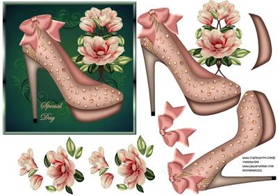 Evening Shoe Special Day Magnolias
