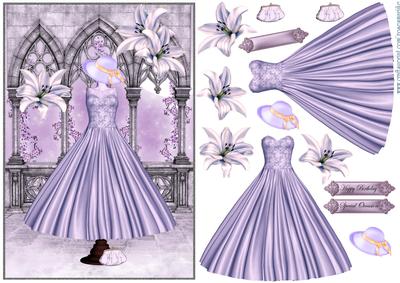 Ball Gown in Lavender