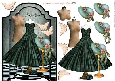 Screen Card Vintage Dress