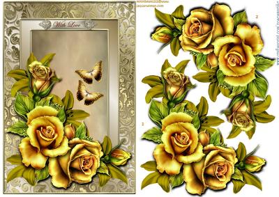 Yellow Roses & Lillies
