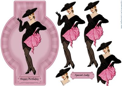 Plaque Special Lady 1950's